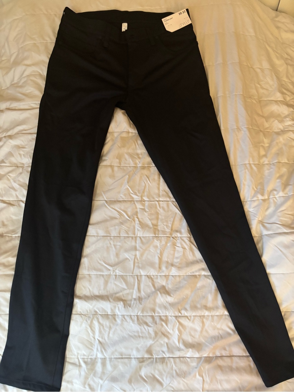STYLUS Black Men's Dress Pants - Slim Fit